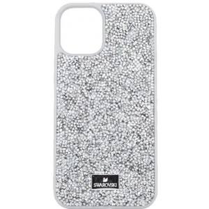 Чехол-накладка Swarovski для iPhone 14 Pro (белый)